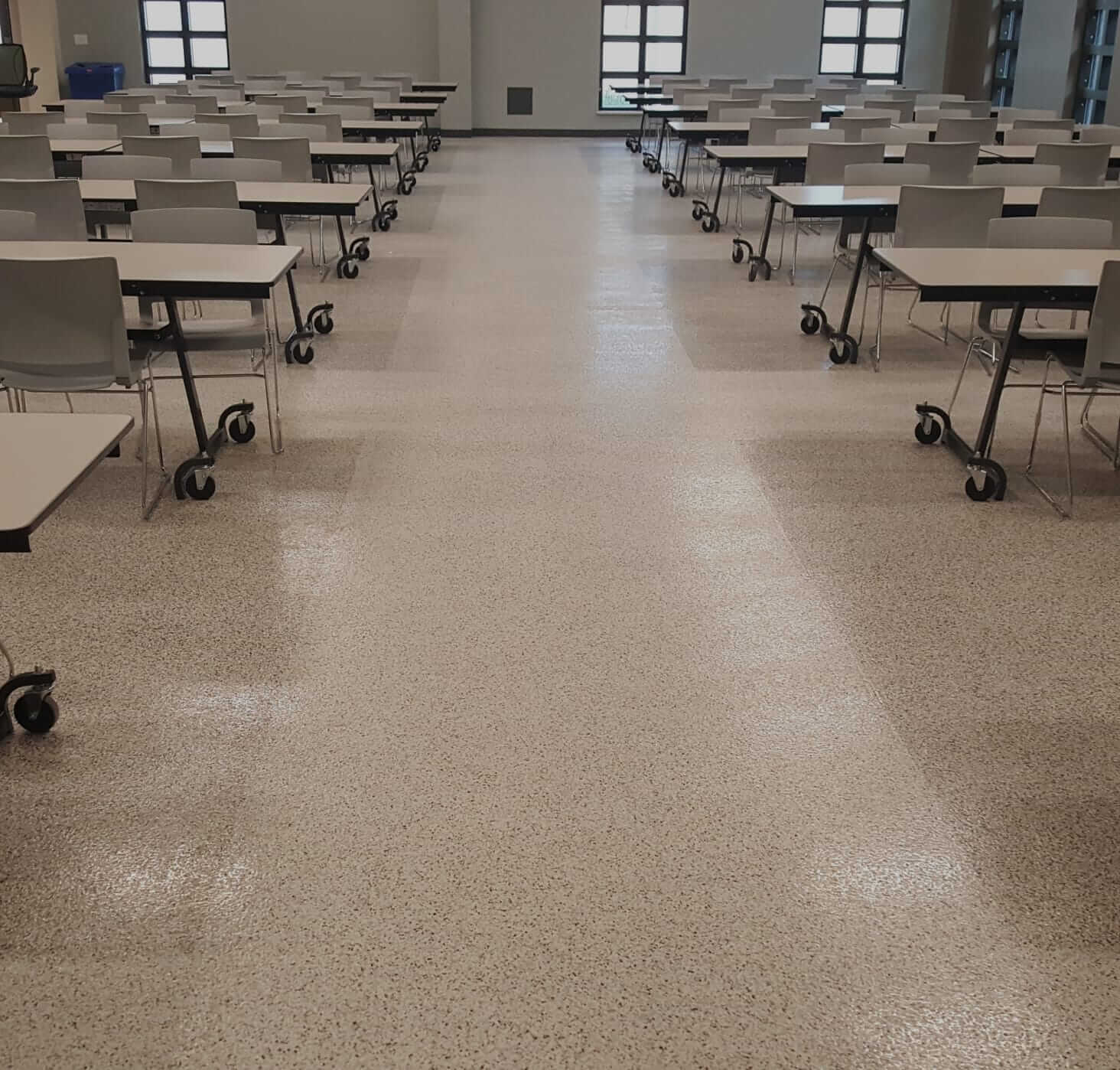 finished floor in school