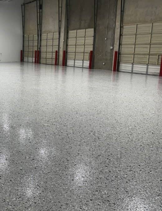 commercial epoxy flake install