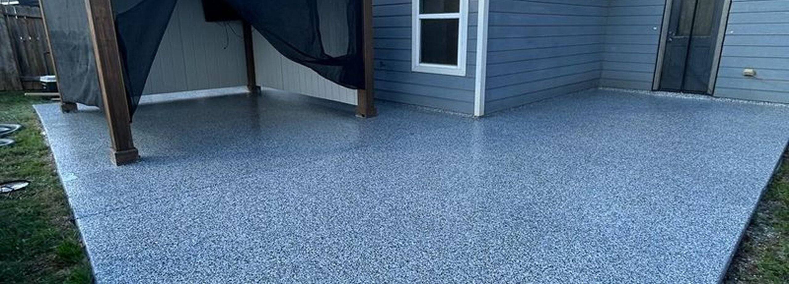 patio epoxy installation