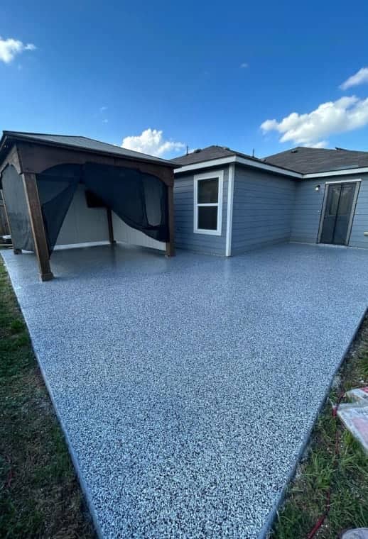 patio epoxy installation