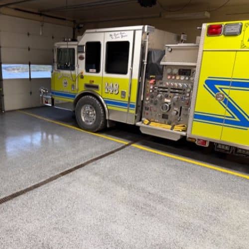 epoxy floors for fire department garage