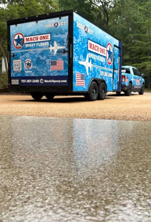 garage epoxy install