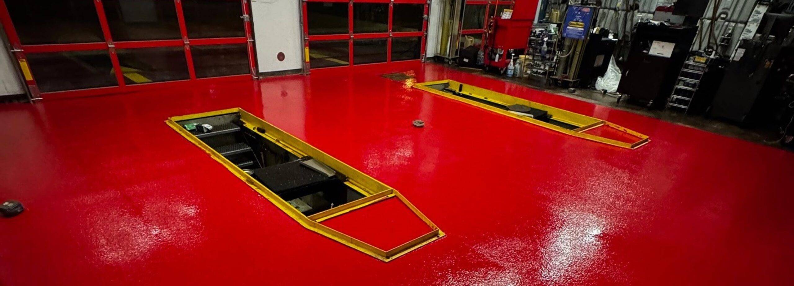 Auto Repair Shop Epoxy Flooring