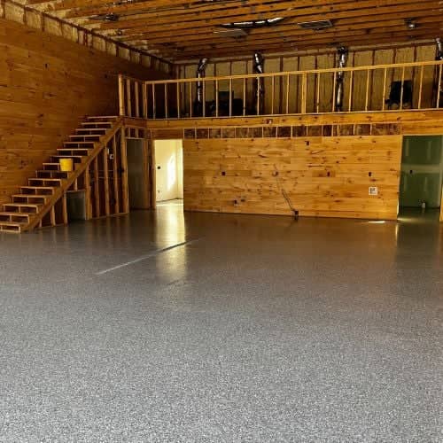 barn epoxy floor installation