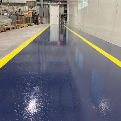 warehouse epoxy floor installation