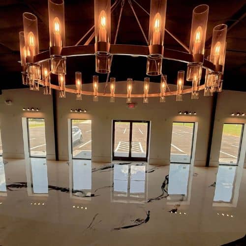 retail epoxy flooring installation