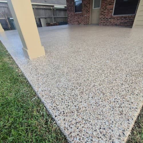 patio epoxy installation