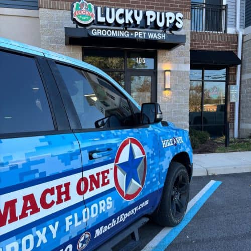 lucky pups groomers trust mach one epoxy