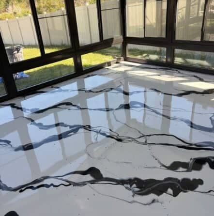 Solid Epoxy Floor Project for Homeowner in Odessa, FL