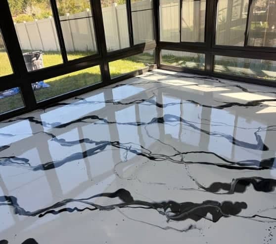 Solid Epoxy Floor Project for Homeowner in Odessa, FL
