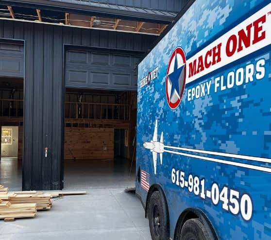 MACH ONE® trailer in front of homeowner barn