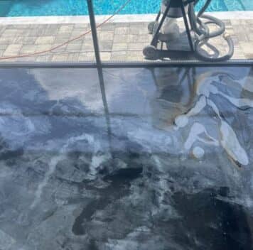 solid epoxy floor installation for homeowner patio