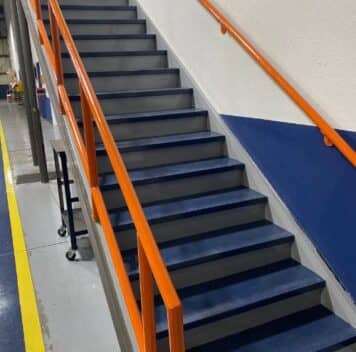 epoxy coatings on stairs