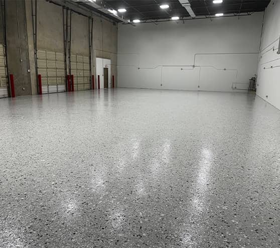 interior view of LLumar Window and Paint Protection Film garage flooring