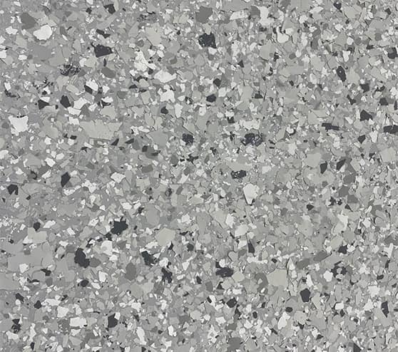 different flakes in epoxy flooring