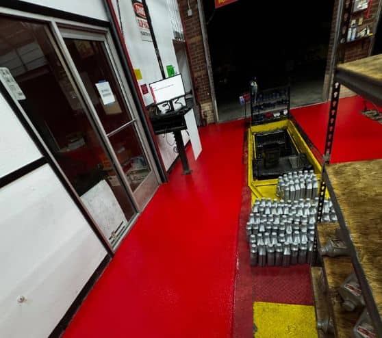 Take 5 Oil Change with new solid epoxy flooring
