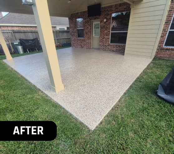 After Epoxy Flake Flooring for Homeowner in Splendora, TX