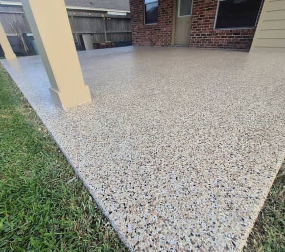 After Epoxy Flake Flooring Project for Homeowner in Splendora, TX