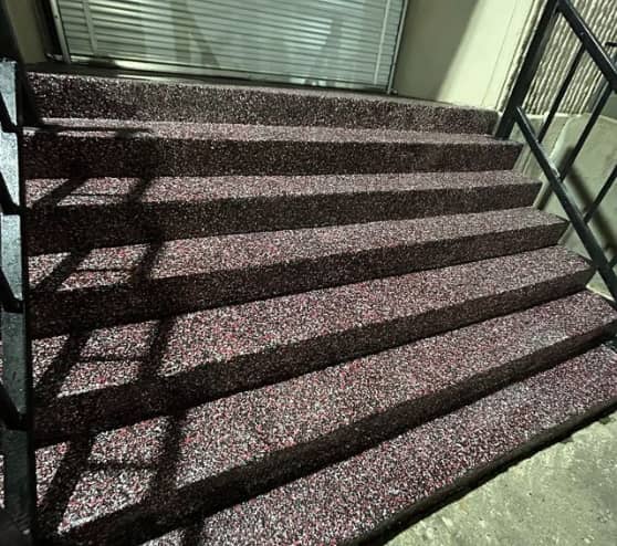 After Epoxy Flake Flooring Project for Houston Granite Remnants in Houston, TX