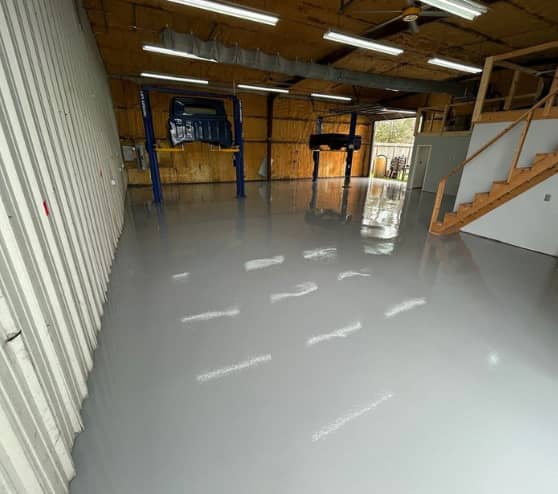 After Solid Epoxy Work for Spring European Autowerks in Spring, TX