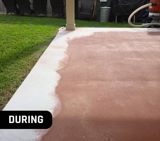 During Epoxy Flake Flooring for Homeowner in Splendora, TX
