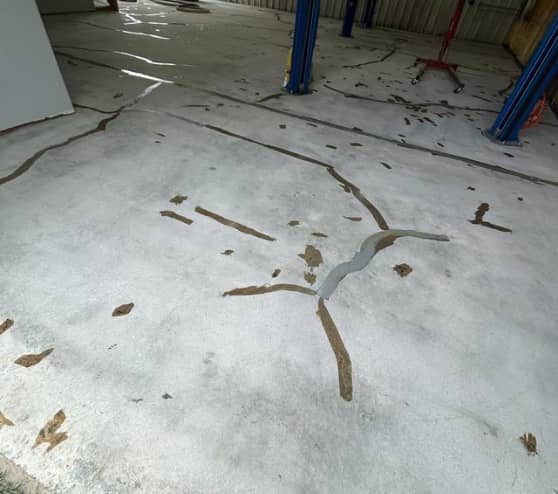 During Solid Epoxy Work for Spring European Autowerks in Spring, TX