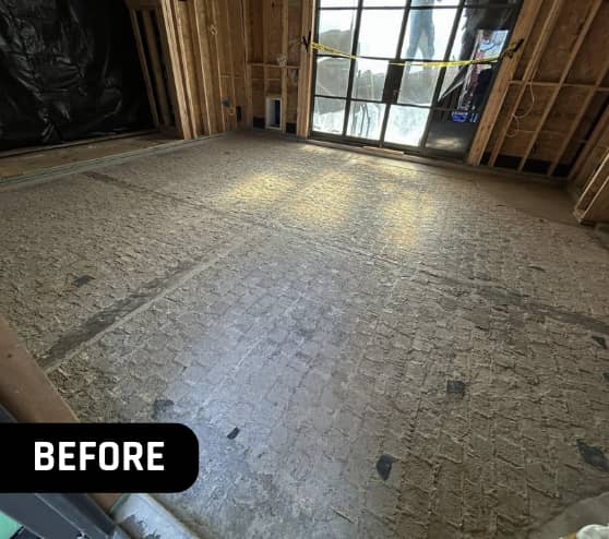Before Moisture Barrier Epoxy Project for Homeowner in Hockley, TX