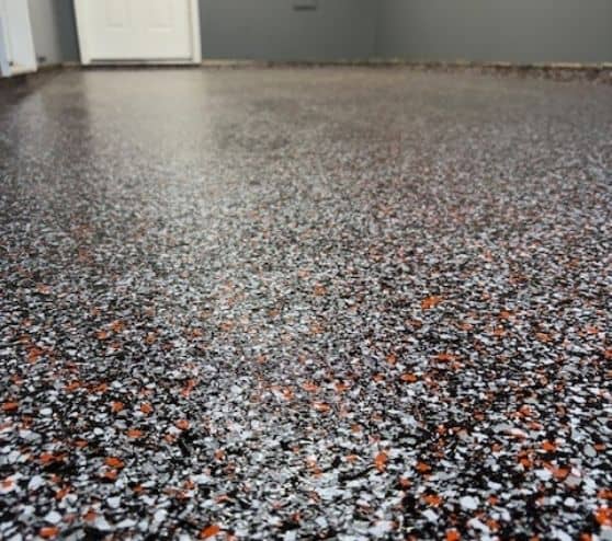 HOG Epoxy Flake Flooring close-up