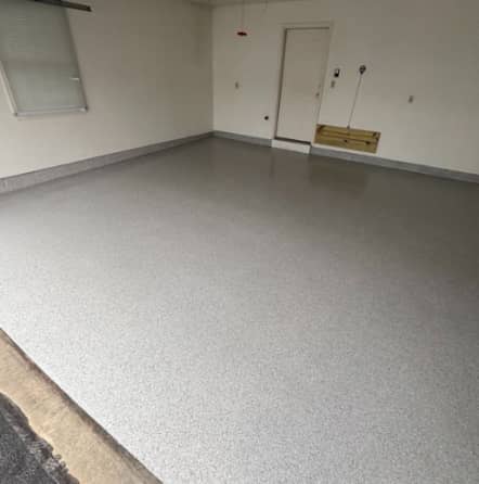 MACH ONE York Epoxy Flake Flooring Garage Project East York, PA
