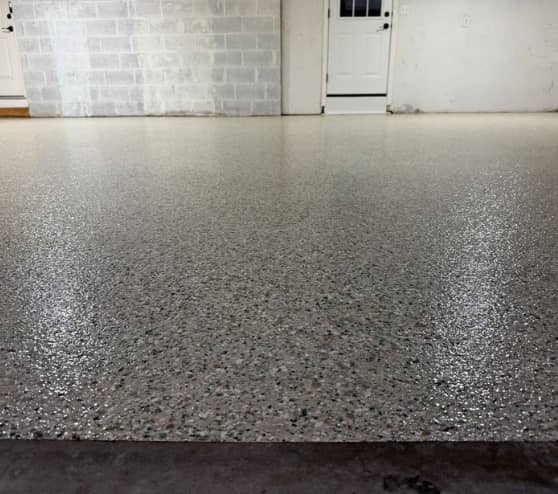Epoxy Flake Flooring Project for Homeowner in Mechanicsburg, PA