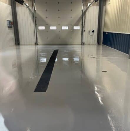 solid epoxy flooring installed for township
