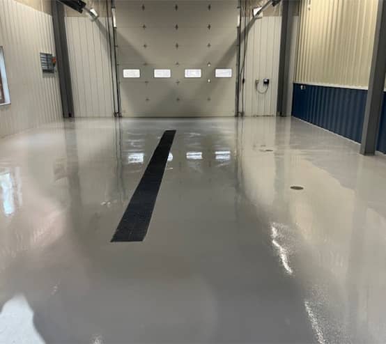 solid epoxy flooring installed for township
