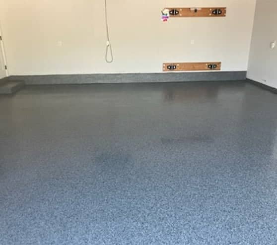 nightfall epoxy flooring installed for homeowner garage