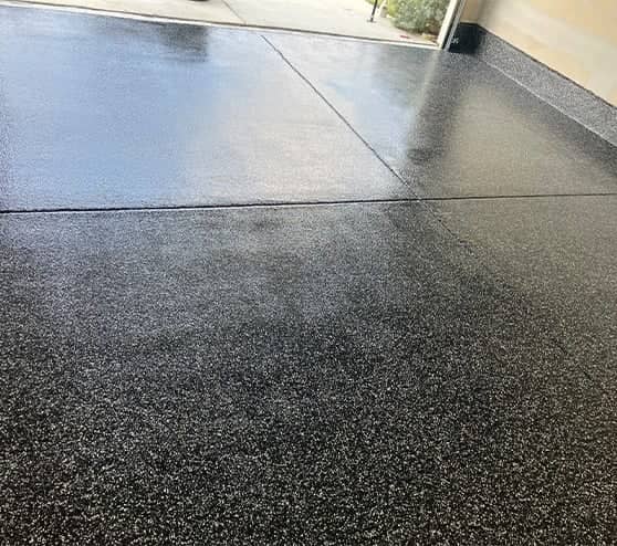 raven epoxy flooring for homeowner garage