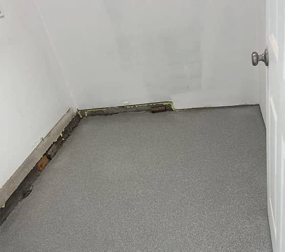 new epoxy flooring for homeowner room