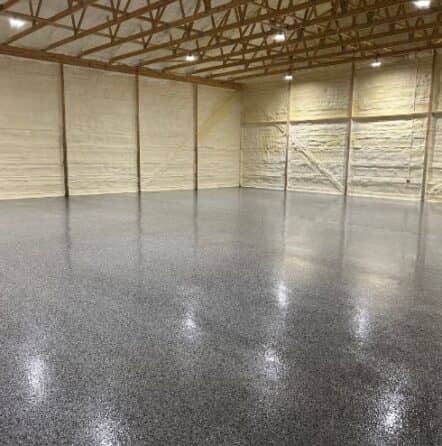 Bryant Electrical with graphite epoxy flake flooring