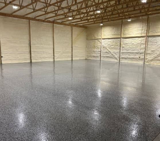 Bryant Electrical with graphite epoxy flake flooring