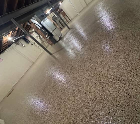 After Epoxy Flake Flooring Work for Homeowner in Shelby Township, MI