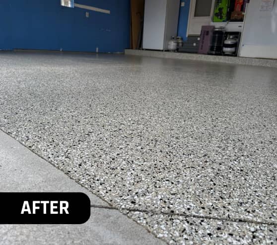 After Garage Floor Epoxy for Homeowner in New Baltimore, MI
