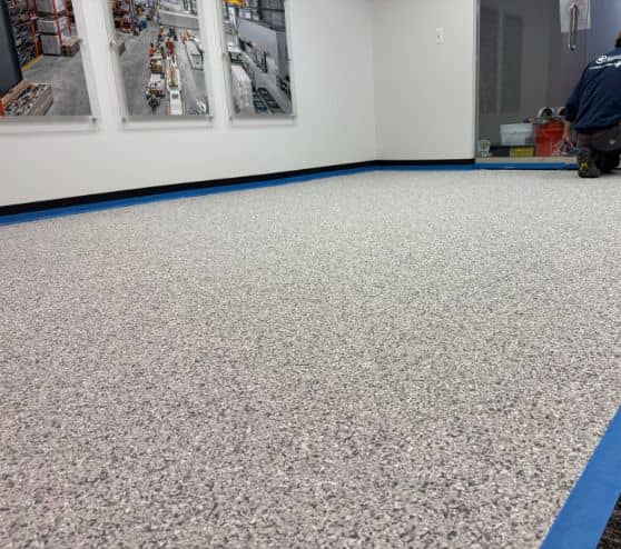 lunar epoxy flake flooring for Western Global