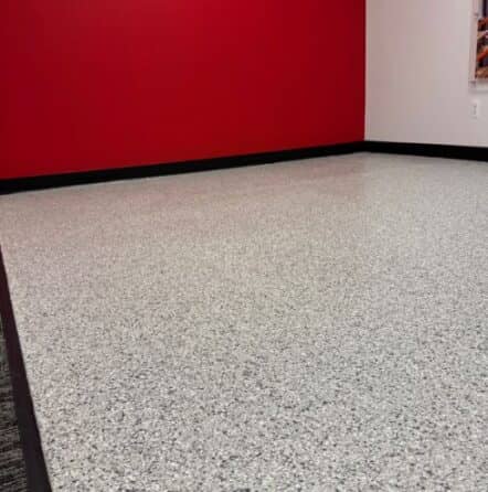 lunar epoxy flake flooring installed for Western Global