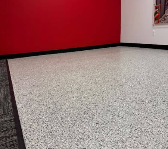 lunar epoxy flake flooring installed for Western Global