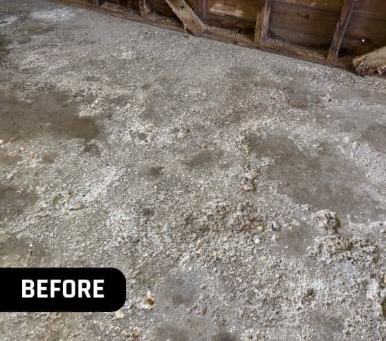 close-up of cracks in concrete in homeowner garage floor