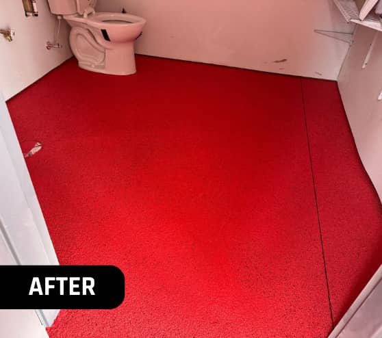 After Epoxy Flake Flooring 2 for Take 5 Oil Change in Chesterfield, MI