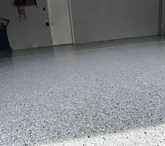 After Epoxy Flake Flooring Project for Homeowner in White Lake, MI