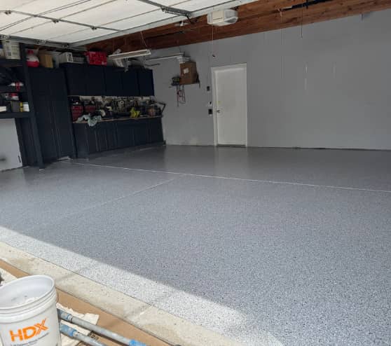 After Epoxy Flake Flooring Service for Homeowner in White Lake, MI