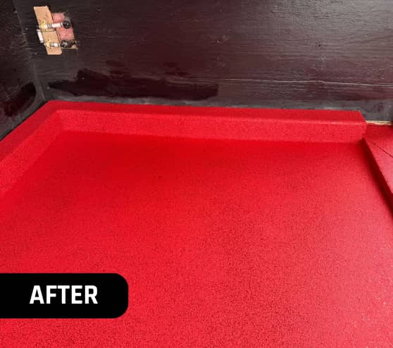After Epoxy Flake Flooring Service for Take 5 Oil Change in Chesterfield, MI