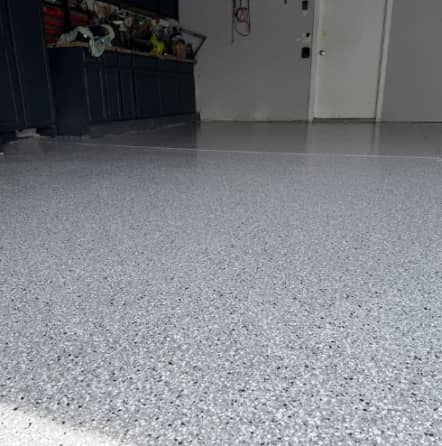 After Epoxy Flake Flooring Work for Homeowner in White Lake, MI