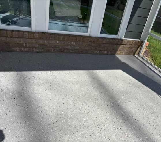 Acadia Epoxy Flake Flooring for Homeowner in Suffolk, VA