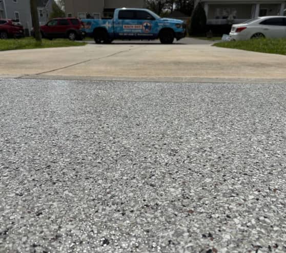 After Dakota Grey Epoxy Flake Flooring Work for Homeowner in Norfolk, VA
